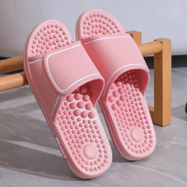 Dép Quai Ngang Nam Nữ Gái Massge Chân Siêu Phê - Đế Chống Trơn Trượt, Thoải Mái Khi Đi Trong Nhà Tắm, Giá 72.000₫