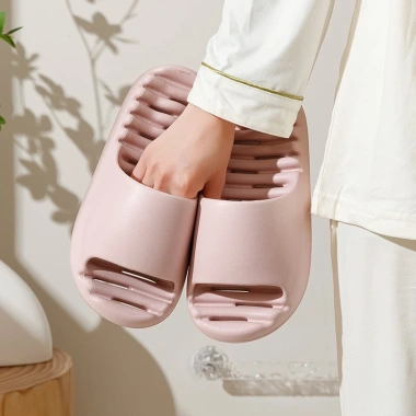 Dép quai ngang nam nữ nguyên khối êm chân, đế cao su đúc lỗ thoát nước - 48.000₫ 6