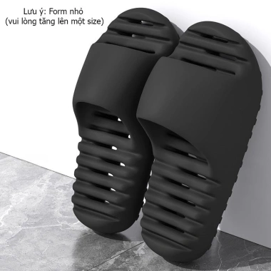 Dép quai ngang nam nữ nguyên khối êm chân, đế cao su đúc lỗ thoát nước - 48.000₫ 9