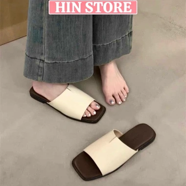 Dép quai ngang nữ da mềm MS04 - Hàn Quốc, đi học đi chơi, giảm còn 159k