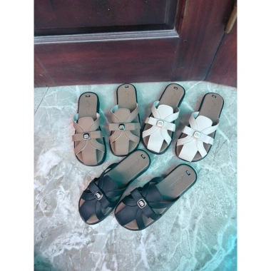 Dép rọ gắn nơ chữ M xinh cao 2cm da lỳ DH63 – Giá ưu đãi 90.000đ 6