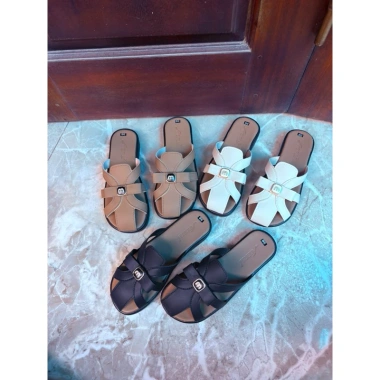 Dép rọ gắn nơ chữ M xinh cao 2cm da lỳ DH63 – Giá ưu đãi 90.000đ 7