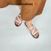 Dép sandal nữ quai chéo đế bệt WOSHOE đi biển size 34-42 WG006 - Giá 135k 3