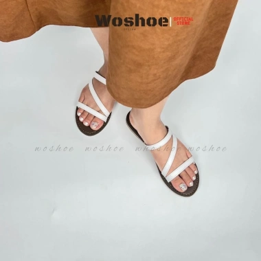 Dép sandal nữ quai chéo đế bệt WOSHOE đi biển size 34-42 WG006 - Giá 135k 3 Dép sandal nữ quai chéo đế bệt WOSHOE đi biển size 34-42 WG006 - Giá 135k 3