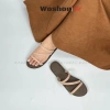 Dép sandal nữ quai chéo đế bệt WOSHOE đi biển size 34-42 WG006 - Giá 135k 4