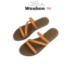 Dép sandal nữ quai chéo đế bệt WOSHOE đi biển size 34-42 WG006 - Giá 135k 7