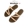 Dép sandal nữ quai chéo đế bệt WOSHOE đi biển size 34-42 WG006 - Giá 135k 9