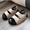 Dép sandal nữ quai hậu da lộn mềm, đế cao 4-5cm, chốt đinh - Giá hot 129k 6