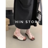 Dép sandal nữ quai hậu đế bệt 3 khuy cài hở mũi Hàn Quốc, hottrend đi chơi, giá 149k 2