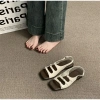 Dép sandal nữ quai hậu đế bệt 3 khuy cài hở mũi Hàn Quốc, hottrend đi chơi, giá 149k 6