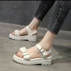 Dép sandal nữ quai nhún đế chiến binh, cao 3-5cm, xinh đi học đi chơi giá 99k 5