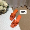 Dép sandal phẳng da thật đi biển mùa xuân hè 2.021, hộp và túi xách nữ giảm giá 5