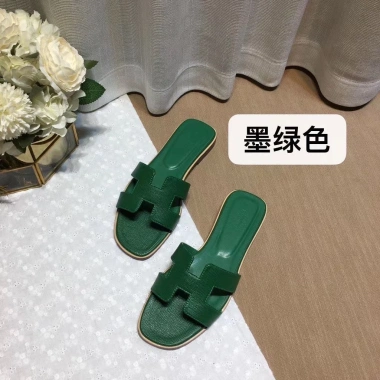 Dép sandal phẳng da thật đi biển mùa xuân hè 2.021, hộp và túi xách nữ giảm giá 6