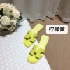 Dép sandal phẳng da thật đi biển mùa xuân hè 2.021, hộp và túi xách nữ giảm giá 7