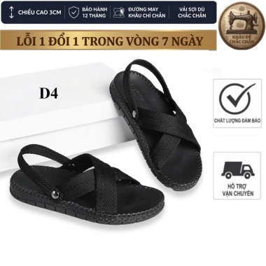 Dép sandal quai dù nam 2.025 - Đế Doctor, khâu chỉ chắc, đi học, du lịch, giá 161.600₫