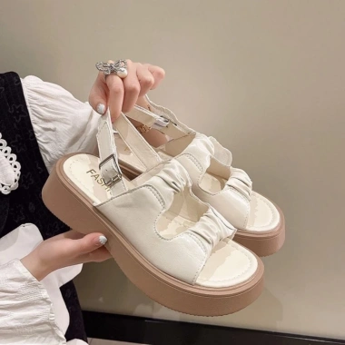 Dép Sandal Quai Hậu Nữ Đế Cao 3P 2 Quai Da Mềm - Hot, Giá 109k Giảm 20%