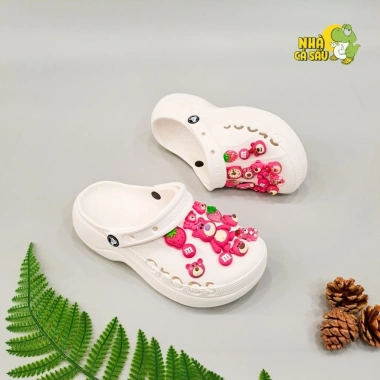 Dép sục Baya Crush cao cấp 5cm - Đế cao, trẻ trung, tặng Jibiitz Sticker 3D 10