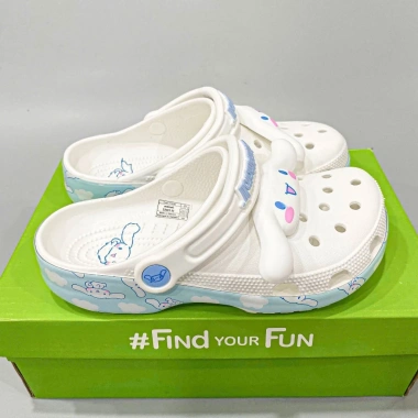 Dép sục classic Cinnamoroll unisex cao cấp, kèm charm, nhựa EVA, chỉ 405.000₫