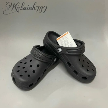 Dép sục Crocs Classic người lớn, nhựa không mùi, nhẹ êm chân, tặng 10 sticker