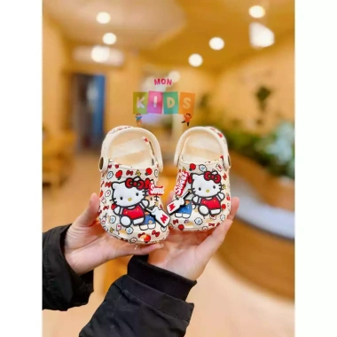 Dép sục EVA không mùi Sticker Mèo Hello Kitty cho bé gái - Chống trơn trượt, chỉ 99k