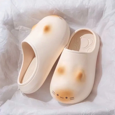 Dép sục Mèo nữ EVA không mùi, in dấu chân mèo, 2 màu dễ thương, chỉ 109.000₫