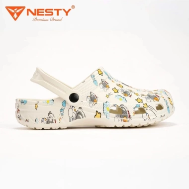 Dép sục Nam Nữ Nesty in họa tiết dễ thương kèm Set 10 Charm size bé trai bé gái 5