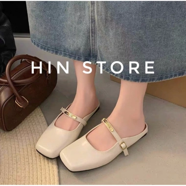 Dép sục nữ bệt mũi vuông da mềm sang chảnh, quai cài tiện lợi - Hottrend MS52, giảm còn 189k