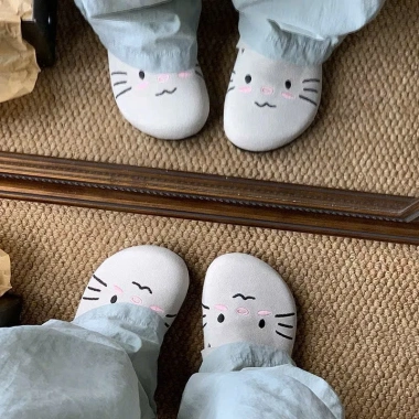 Dép sục nữ Birjens thêu Hello Kitty phong cách Hàn Quốc Fullbox QCC 175k 3