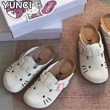 Dép sục nữ Birjens thêu Hello Kitty phong cách Hàn Quốc Fullbox QCC 175k 4