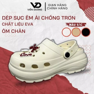 Dép Sục Nữ Cross Đúc Nguyên Khối – Đế Mềm Chống Trượt, Thoáng Khí, Giá 89.000₫