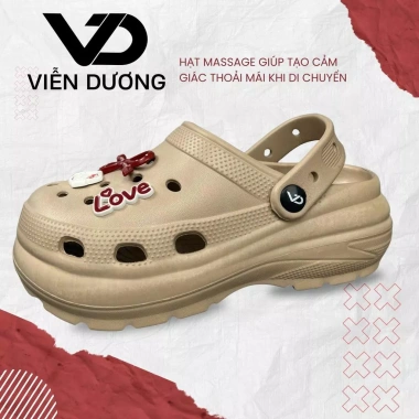 Dép Sục Nữ Cross Đúc Nguyên Khối – Đế Mềm Chống Trượt, Thoáng Khí, Giá 89.000₫