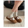 Dép sục nữ DANA viền thêu lót lông bảo ấm, phom nhỏ tăng 1 size, trẻ trung 135k 2