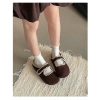 Dép sục nữ DANA viền thêu lót lông bảo ấm, phom nhỏ tăng 1 size, trẻ trung 135k 6