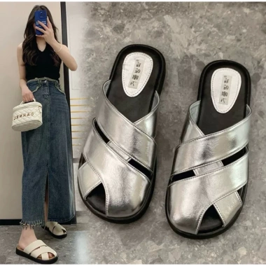 Dép sục nữ đế cao 2cm da mềm MS37 - Sang chảnh, phù hợp đi chơi, đi học, giảm giá 175.900₫
