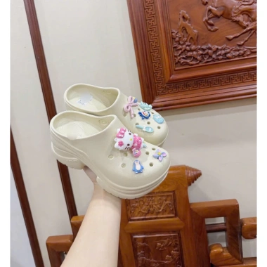 Dép sục nữ độn đế 7cm siêu xinh, kèm charm đa dạng tặng ngẫu nhiên - Giá chỉ 182k 8 Dép sục nữ độn đế 7cm siêu xinh, kèm charm đa dạng tặng ngẫu nhiên - Giá chỉ 182k 8