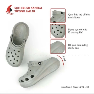 Dẹ́p sức nữ Tipono EVA cao cấp - Đế cao Lm15 giảm giá 18% chỉ 84.100₫ 10 Dẹ́p sức nữ Tipono EVA cao cấp - Đế cao Lm15 giảm giá 18% chỉ 84.100₫ 10