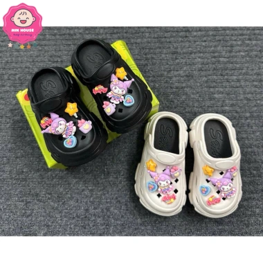 Dép sục quai đế cao sticker hoạt hình dễ thương cho bé gái, giá ưu đãi 159k 7