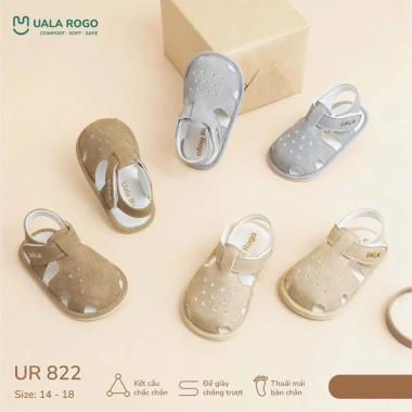 Dép Tập Đi Chống Trơn Trượt Uala cho Bé Đệm êm, bảo vệ, giá ưu đãi 165k 8