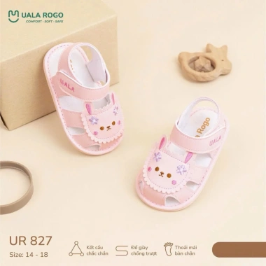 Dép Tập Đi Mùa Hè Uala Rogo cho Bé – Đế Cao Su Êm, Thoải Mái, Giá 165k