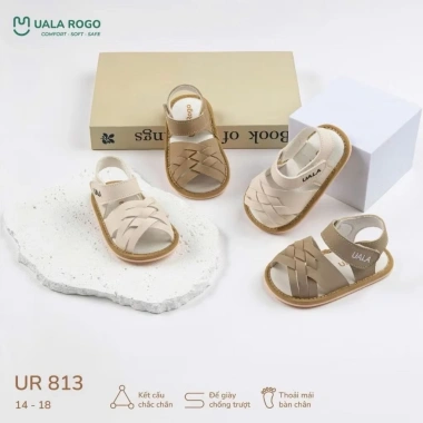 Dép tập đi Uala cho bé - Siêu nhẹ, thoáng mát, hỗ trợ bước đầu, giá chỉ 165k