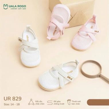 Dép tập đi Uala cho bé - Siêu nhẹ, thoáng mát, hỗ trợ bước đầu, giá chỉ 165k