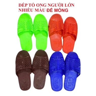 Dép tổ ong nhựa dày loại 1 - Đủ size, đa màu, chỉ 7.679₫ giảm giá