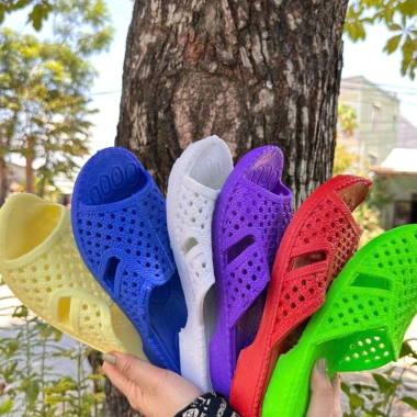 Dép tổ ong Thái cao cấp nữ, đế dày 3,5cm, đinh mềm chống trơn, đi trong nhà và mưa nhụa