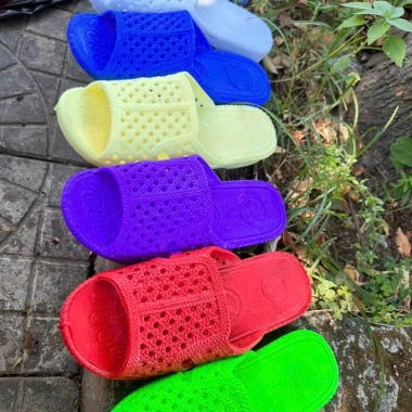 Dép tổ ong Thái cao cấp nữ, đế dày 3,5cm, đinh mềm chống trơn, đi trong nhà và mưa nhụa
