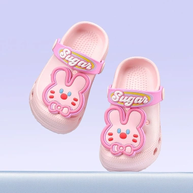 Dép trẻ em Mario màu hồng Bunny, đế EVA mềm siêu nhẹ, giày súc cho bé Dép trẻ em Mario màu hồng Bunny, đế EVA mềm siêu nhẹ, giày súc cho bé
