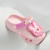 Dép trẻ em Mario màu hồng Bunny, đế EVA mềm siêu nhẹ, giày súc cho bé 6