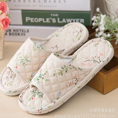 Dép vải đi trong nhà đôi nam nữ, độn bông êm xinh Hàng Quảng Châu loại 1, giá 65k 4