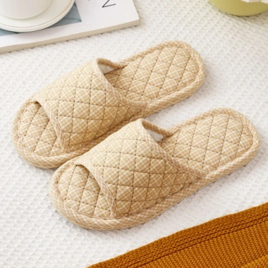 Dép vải đi trong nhà đôi nam nữ, độn bông êm xinh Hàng Quảng Châu loại 1, giá 65k 9