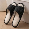 Dép Vải Lanh Kẻ Sọc Xước Cá Tính Vintage – Đế êm dày dặn, chống trơn, 68.000₫ 9
