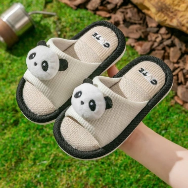 Dép Vải Trẻ Em Hình Gấu Trúc 2.025 Dày Dặn, Ấm Áp, Đế Chống Trơn - Giá 88.000đ 10